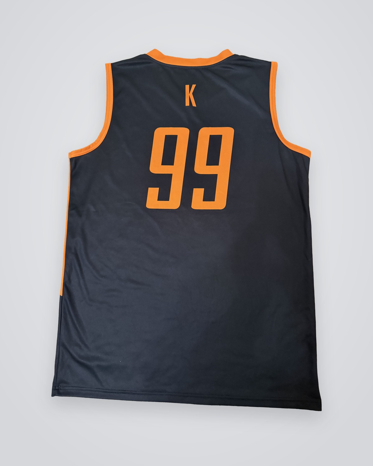 Black Game Jersey — Back